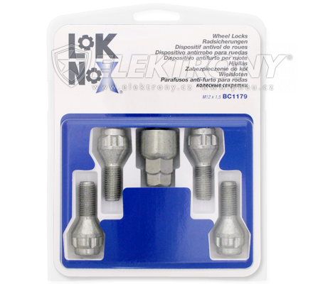 Další produkty LokNox Šrouby bezpečnostní M12x1,25x30,5 BC1215 kužel